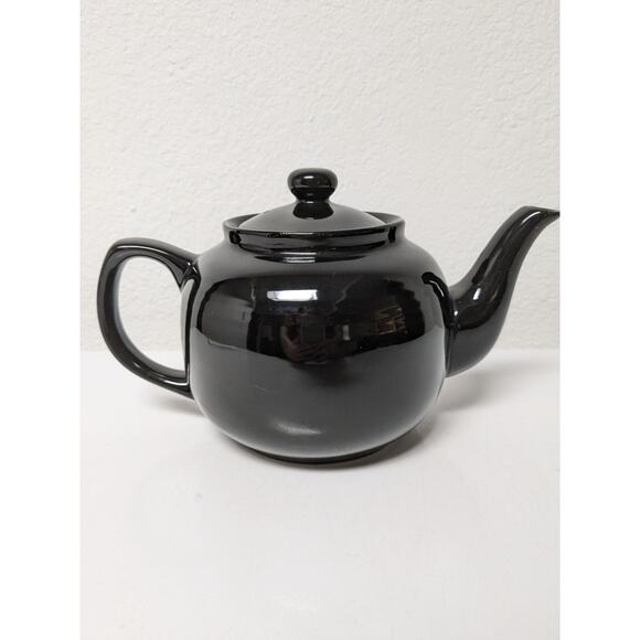 Old Amsterdam 1701 Porcelain Works Ceramic Black Tea Pot Lead Free with Lid - Picture 1 of 8